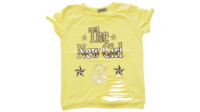 Детска блуза - The New Girl в жълто